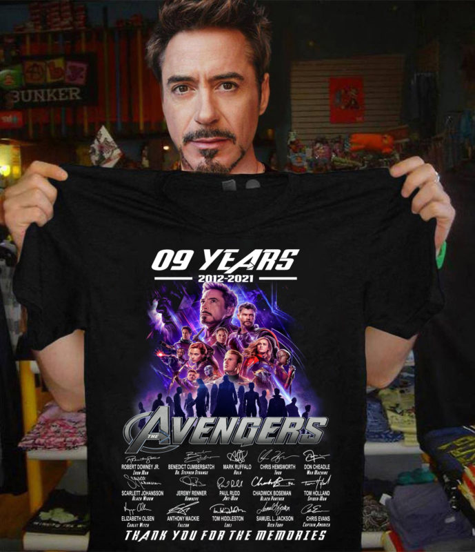09 Years 2012 2021 Avengers Signature Thank You For The Memories
