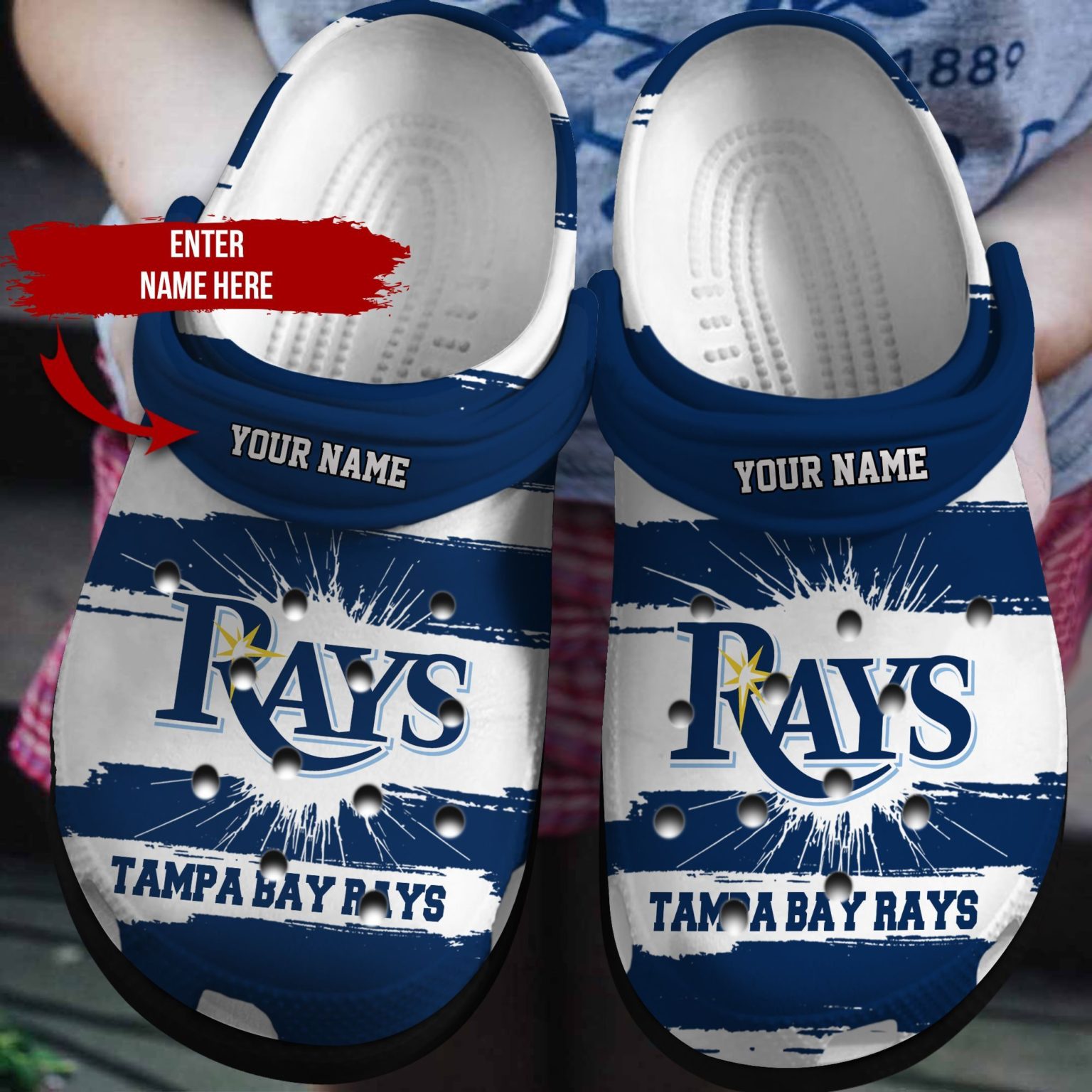 Personalized Tampa Bay Ray Mlb Crocs Clog Shoes RobinPlaceFabrics