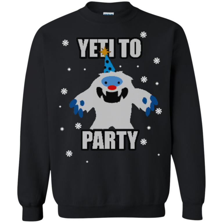Yeti To Party Christmas Sweater, Long Sleeve, Hoodie