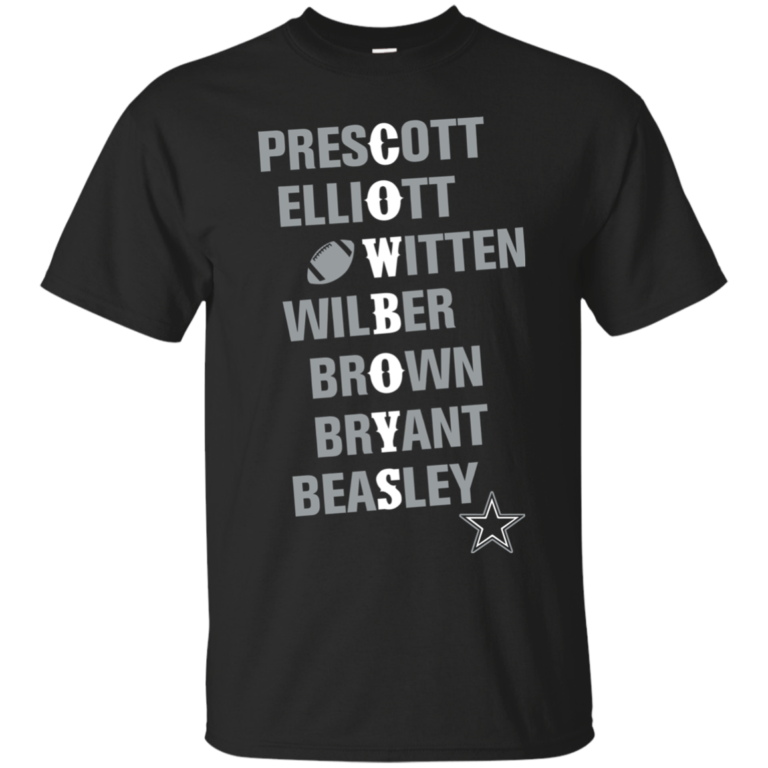Dallas Cowboys – Player Team Names tshirt, tank, hoodie