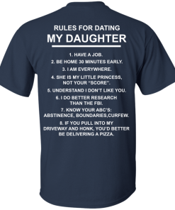 Funny shirt – Rules for Dating My Daughter t-shirt, tank, hoodie Funny shirt – Rules for Dating My Daughter t-shirt, tank, hoodie