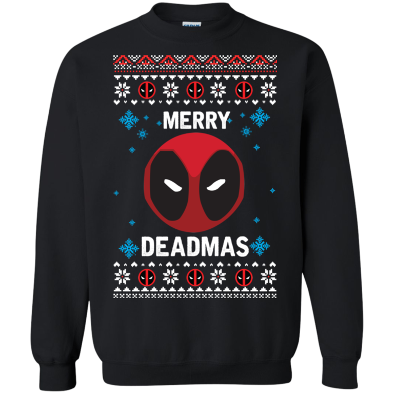 DeadPool Christmas Sweater, Tshirt, Long Sleeve