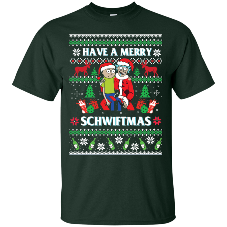 Rick And Morty: Have A Merry Schwiftmas Christmas Sweater, Tshirt, Long Sleeve