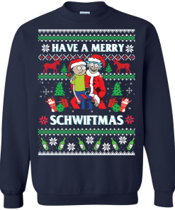 Rick and Morty Schwiftmas sweater