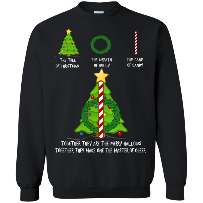 Christmas Sweater: The Tree Of Christmas – The Wreath of Holly – The Cane Of Candy Sweater Shirt
