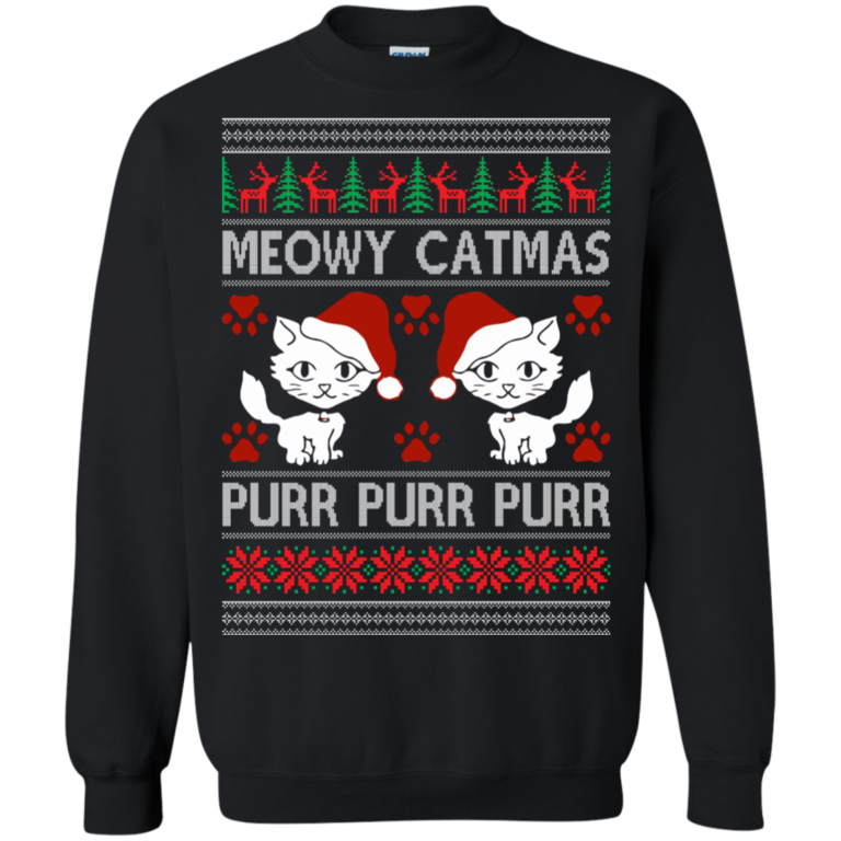 Meowy Catmast Pur Pur Christmas Sweater