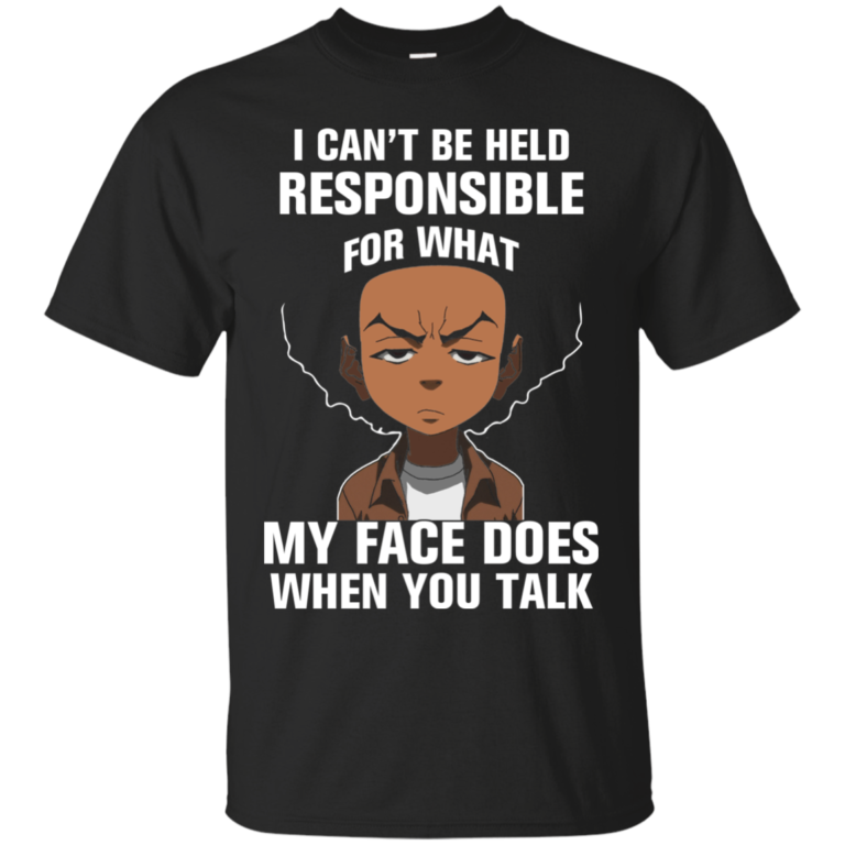 Boondocks: I can’t be held responsible for what my face does when you talk shirts, tank, sweater