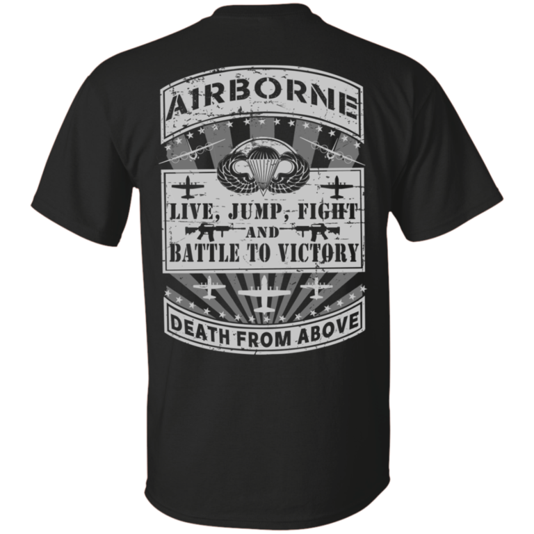 Airborne Death from above Tshirt, Long sleeve