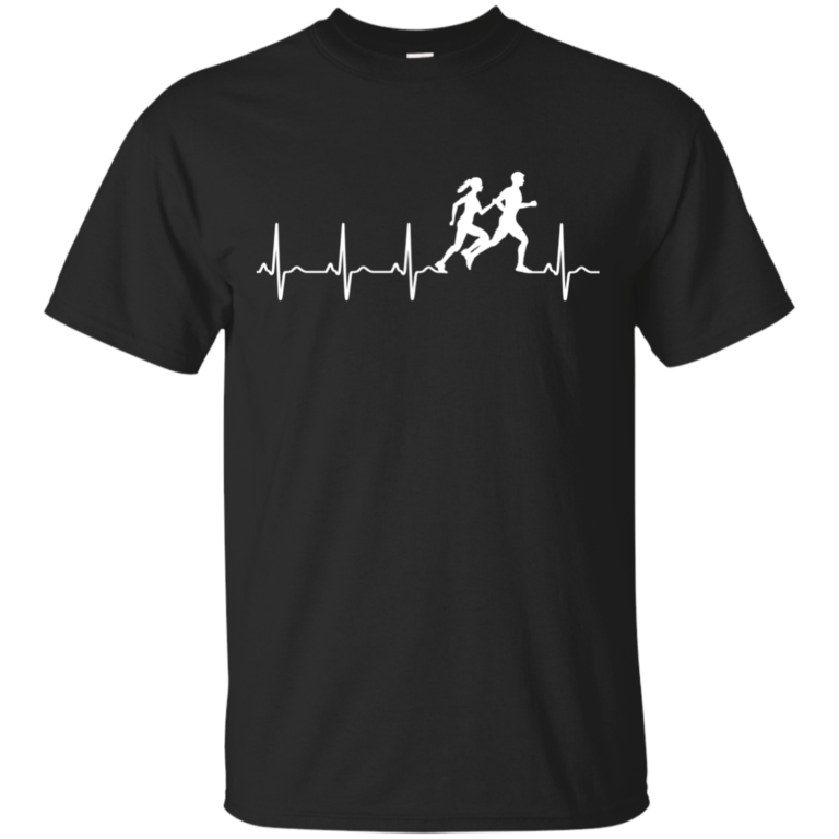 Love running heart beat t-shirt, long sleeve, tank top