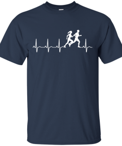 Love running heart beat t-shirt, long sleeve, tank top