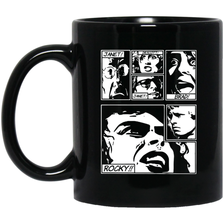 Janet Dr Scott Janet Brad Rocky Coffee Mugs