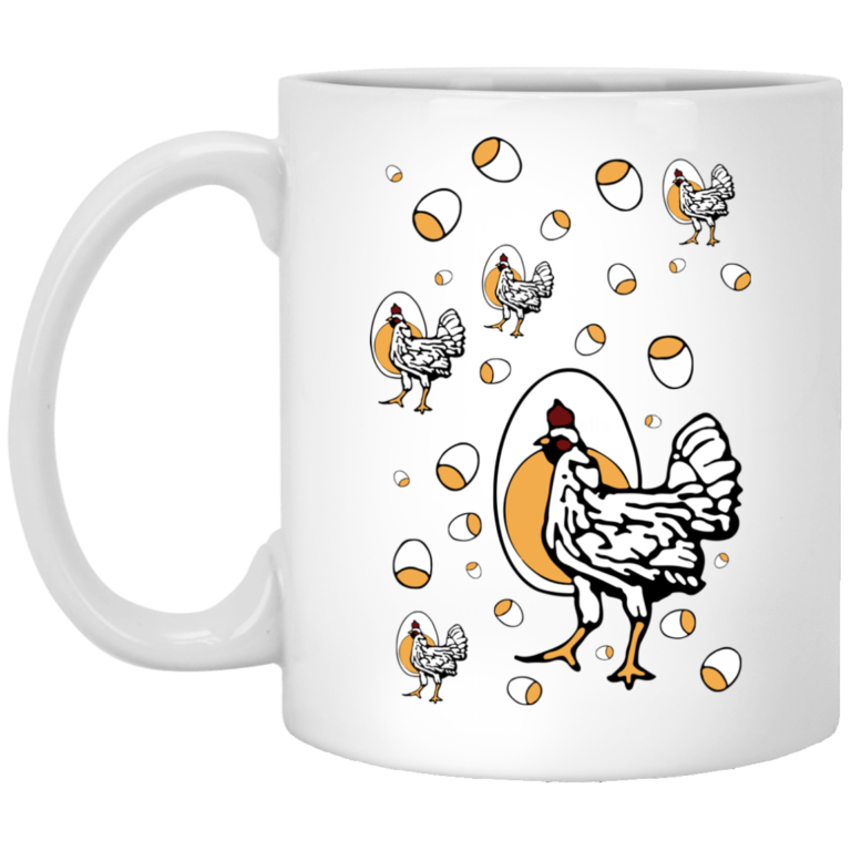 Retro Roseanne Chickens Coffee Mugs