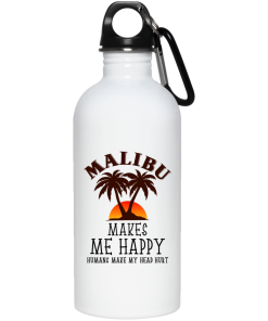Malibu makes me happy – Humans make my head hurt coffee, travel mugs