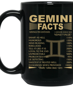 Best Gemini Facts Mug, Gemini Mug