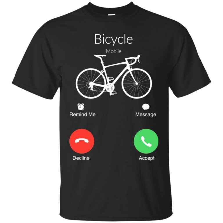 My bicycle is Calling, Mobile Call t shirt, long sleeve, hoodie