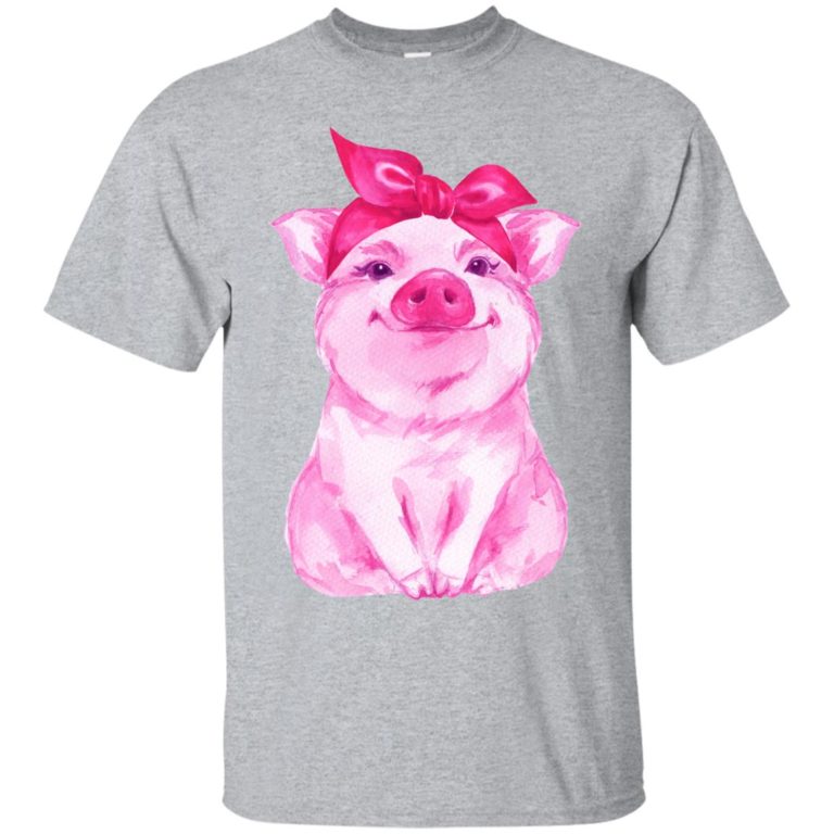 Cute bandana Pig t shirt, tank