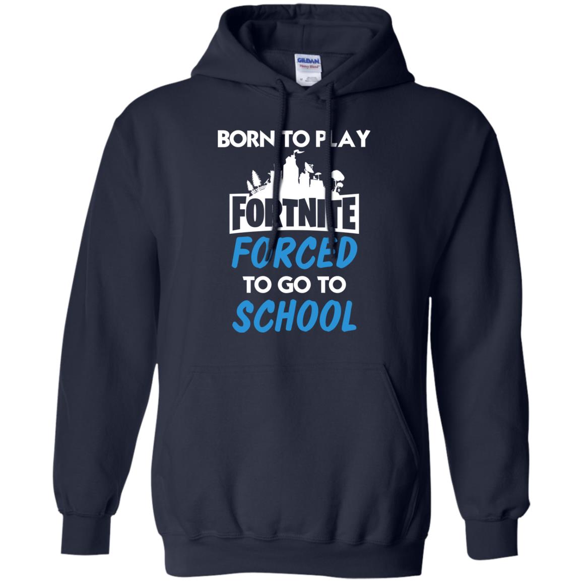 born to play roblox , forced to go to school Kids Pullover Hoodie