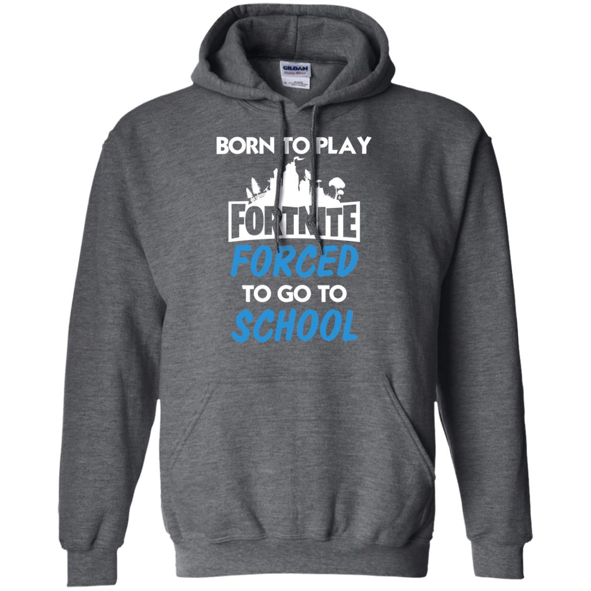 born to play roblox , forced to go to school Kids Pullover Hoodie