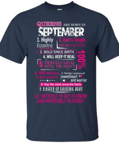 10 Reasons Queens are born in September t shirt, tank, hoodie
