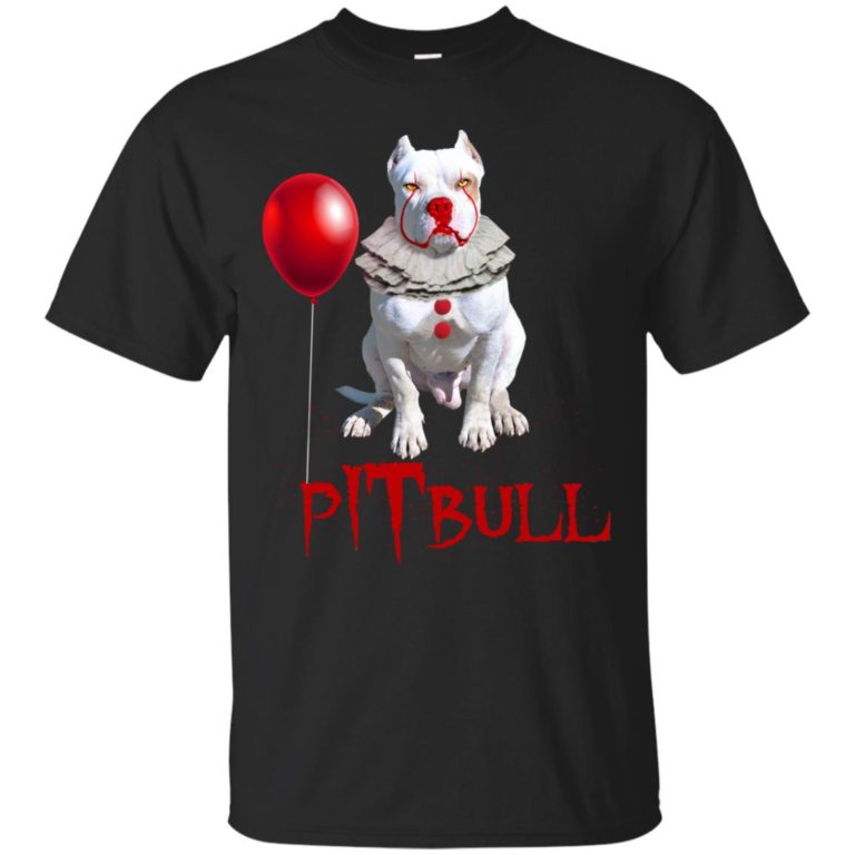 Pitbull IT Clown Halloween T shirt, Ls, Hoodie