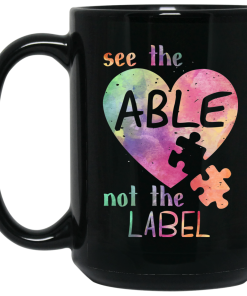 See the able not the label mugs