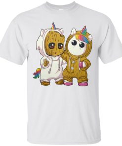 Baby groot and baby unicorn shirt Baby groot and baby unicorn shirt