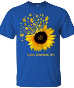 Sunflower awareness accept understand love t shirt, ls, hoodie