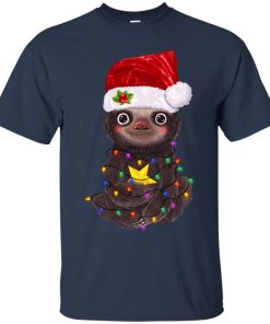 Sloth Christmas Light T shirt, Ls, Hoodie