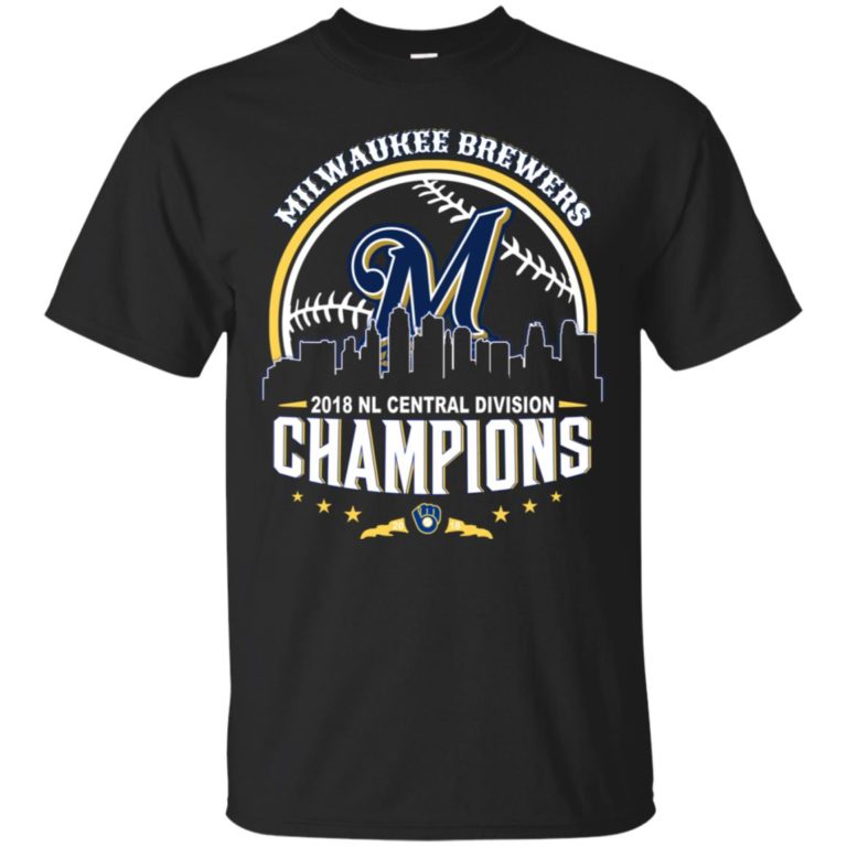 Milwaukee Brewers 2018 Nl Central Division Champions T shirt, Ls, Hoodie