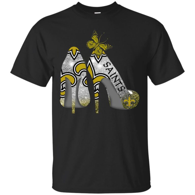 New Orleans Saints Rhinestone High Heels T shirt, Ls, Hoodie