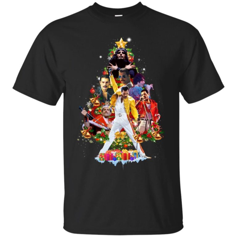 Freddie Mercury Christmas Tree Sweater, T shirt, Ls