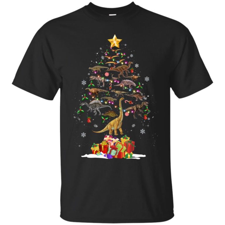 Dinosaurus Christmas Tree T shirt, Ls, Sweater