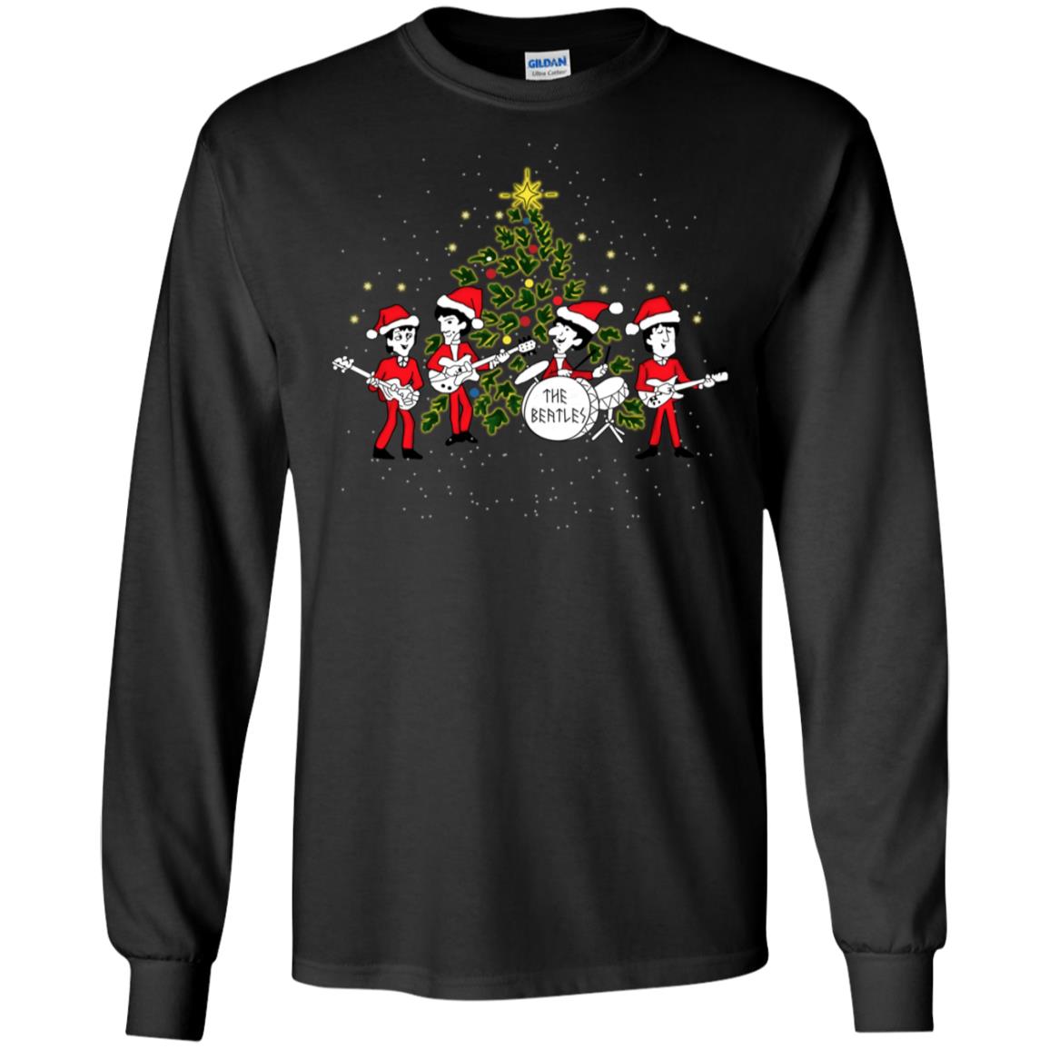 The Beatles Christmas T shirt, Ls, Sweatshirt - RobinPlaceFabrics