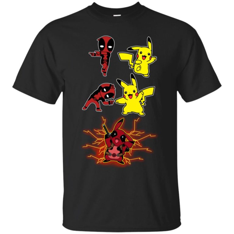 Baby Deadpool and Pikachu Fusion T shirt, Ls, Sweatshirt
