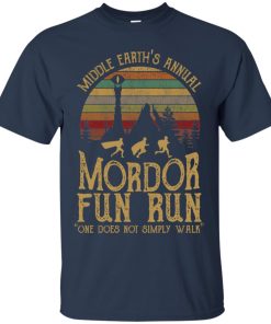 Middle earth’s annual mordor fun run one does not simply walk T shirt, Ls, Hoodie