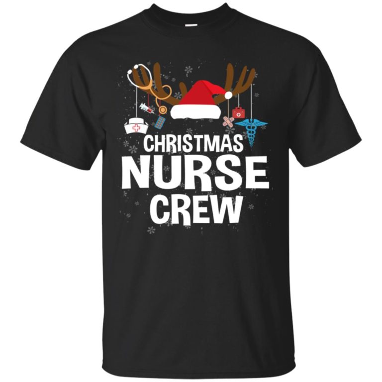 Christmas nurse crew T shirt, Ls, Sweater
