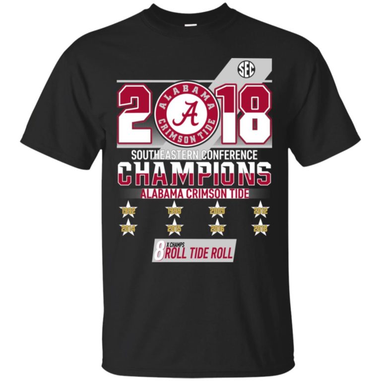 Alabama Crimson Tide 2018 Southeastern Conference Champions T shirt, Ls, Sweatshirt