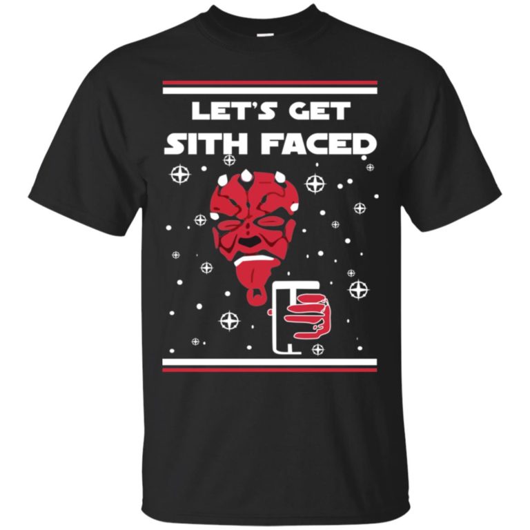 Star Wars Christmas Lets Get Sith Faced T Shirt, Long Sleeve, Sweater