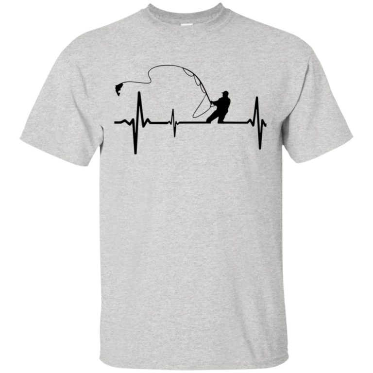Fly Fishing Heartbeat Pulse Man shirt