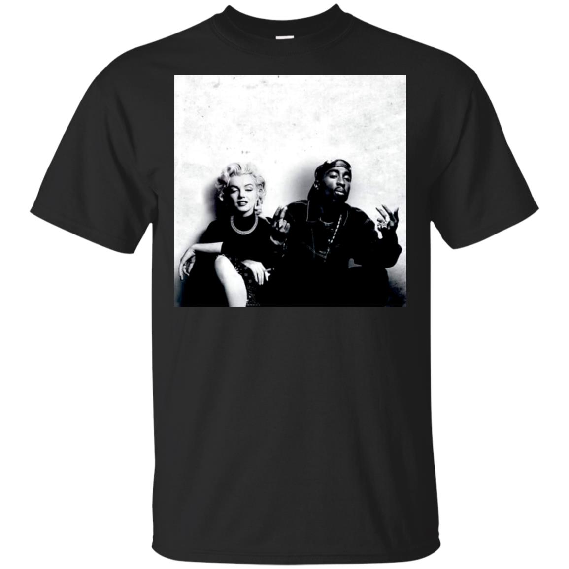 2pac and marilyn monroe t shirt