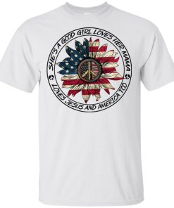 Flower peace sign she’s a good girl loves her mama loves Jesus and America too shirt, tank, hoodie Flower peace sign she’s a good girl loves her mama loves Jesus and America too shirt, tank, hoodie