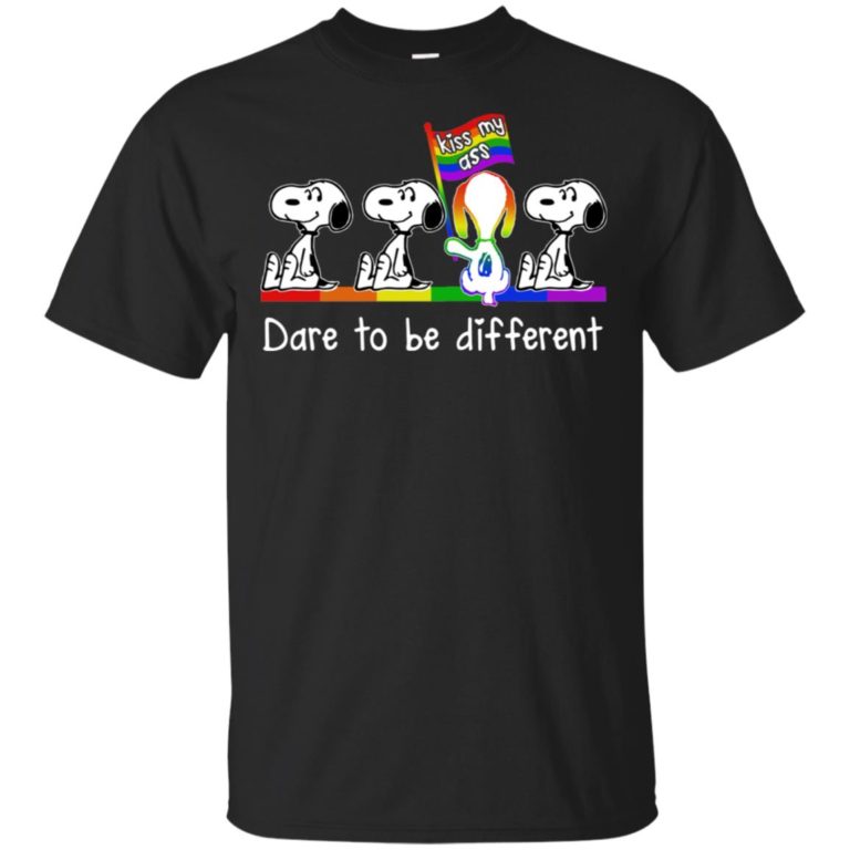 Snoopy kiss my ass dare to be different hoodie, ls, t shirt