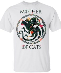 Floral mother of cat t shirt, tank, hoodie