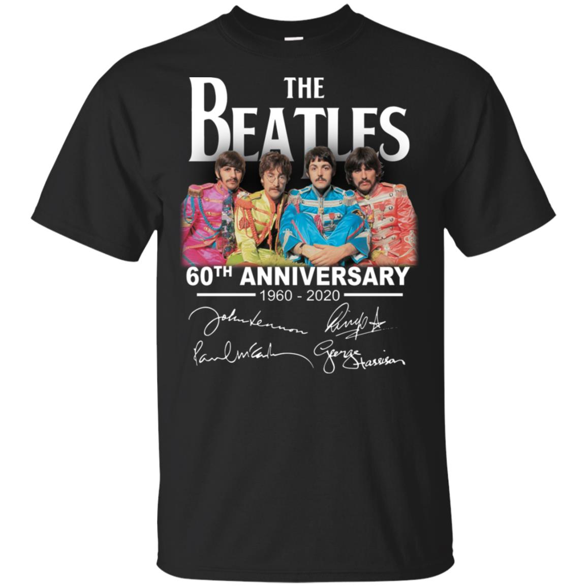 The Beatles 60th anniversary 1960-2020 signature shirt - RobinPlaceFabrics