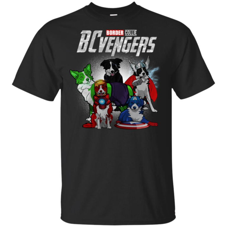 Border collie dog bcvengers avengers endgame shirt