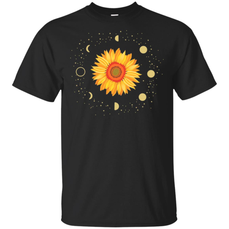 Moon phases sunflower t shirt, tank, hoodie