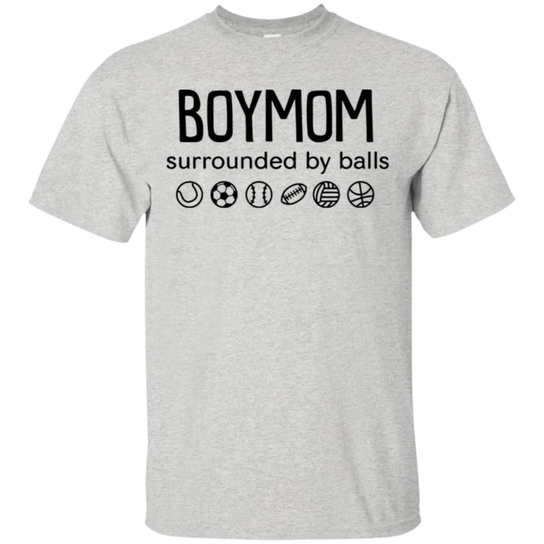 Boymom surrounded by balls t shirt, tank, hoodie