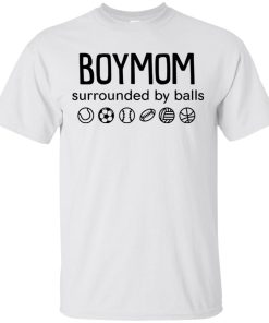 Boymom surrounded by balls t shirt, tank, hoodie