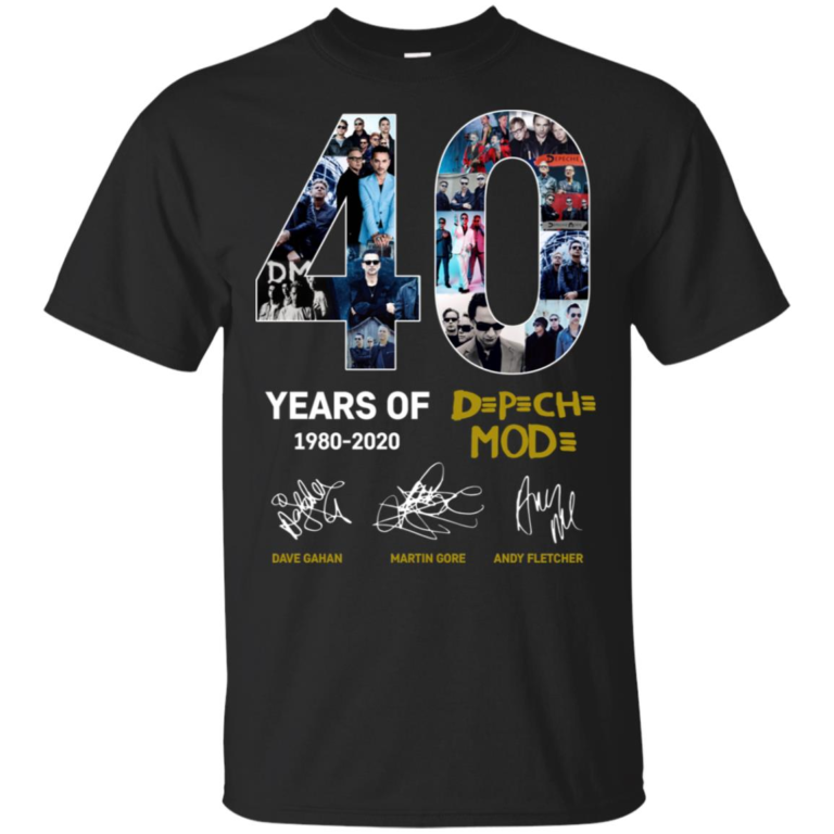 40 years of Depeche Mode 1980-2020 t shirt, tank top, hoodie