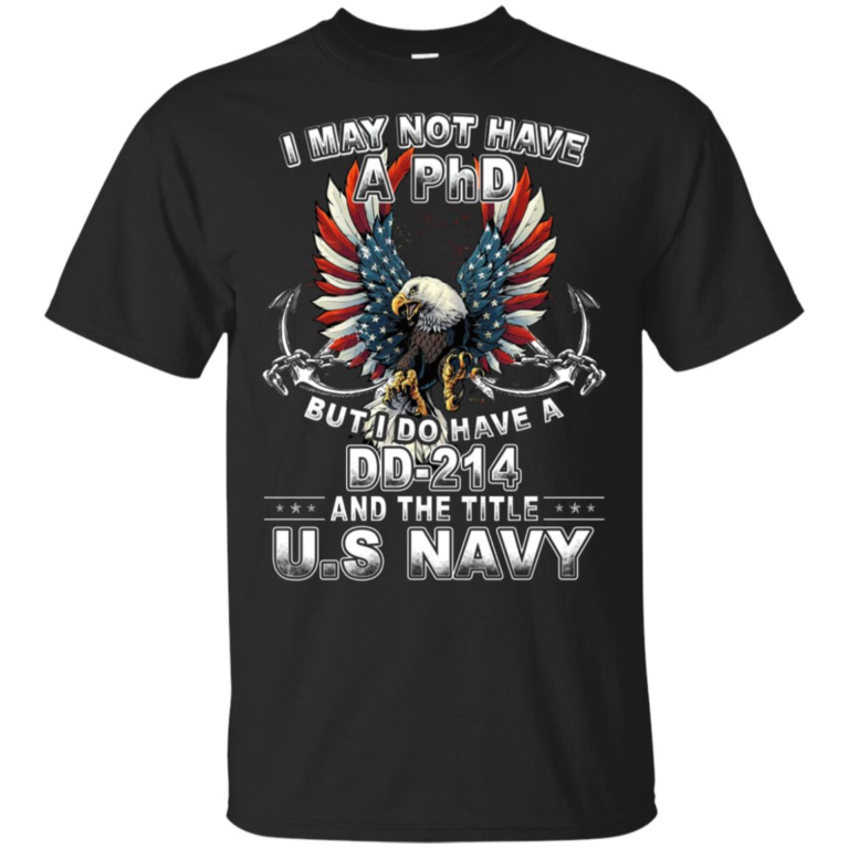 Veteran: I may not have a PhD but I do have a DD-214 and the title US Navy shirt
